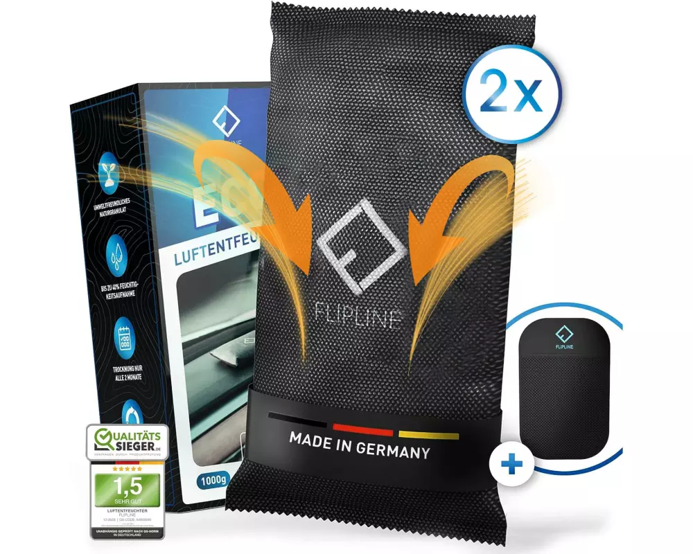 Flipline Auto-Luftentfeuchter 1 kg 2er Set