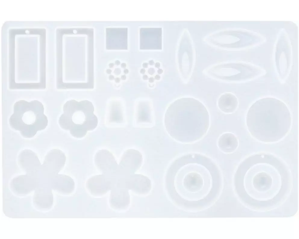 Reslin Giessform Silikon Ohrringe