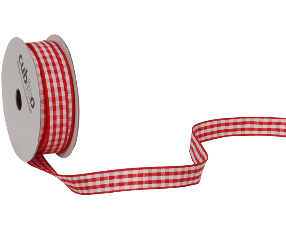 SPYK Band Cubino Vichy 1746.0964 9mmx4m rot-weiss