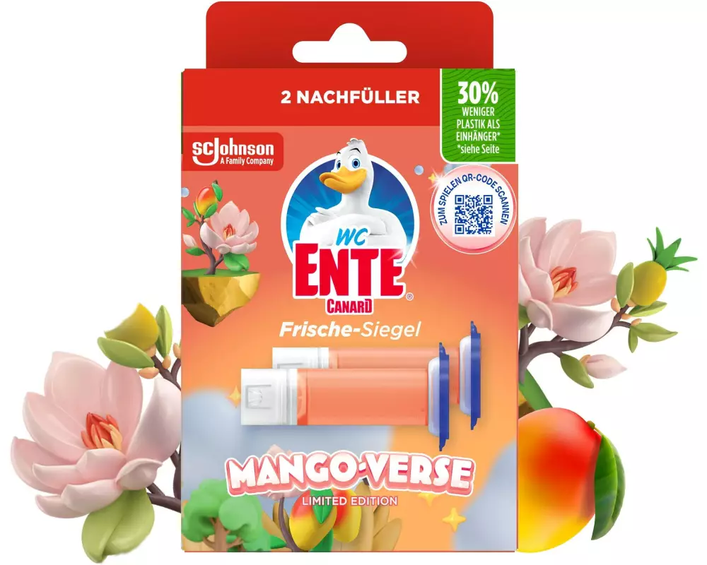 WC-Ente WC-Reiniger Frische-Siegel Mango Verse 2 x 36 ml