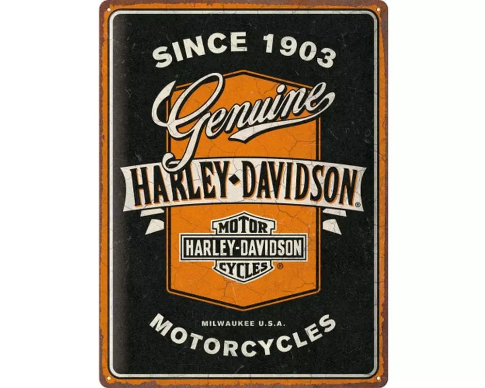 Nostalgic Art Schild Harley Davidson 30 x 40 cm, Metall