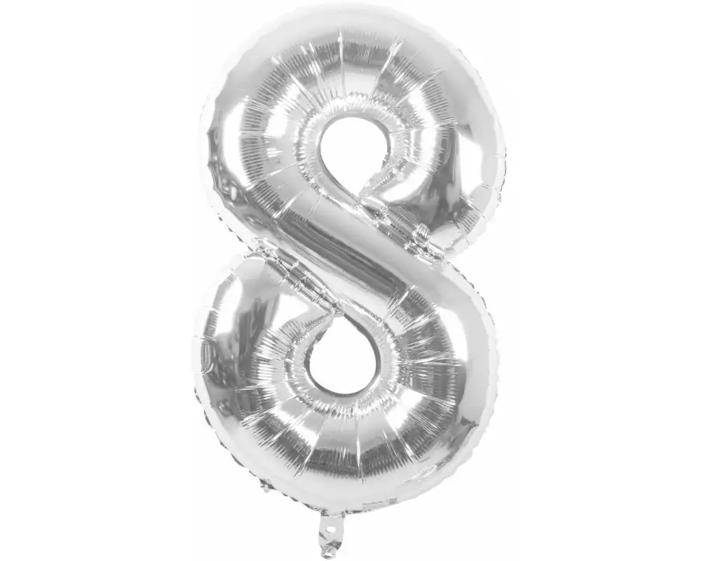 Rico Design Folienballon 8 Silber