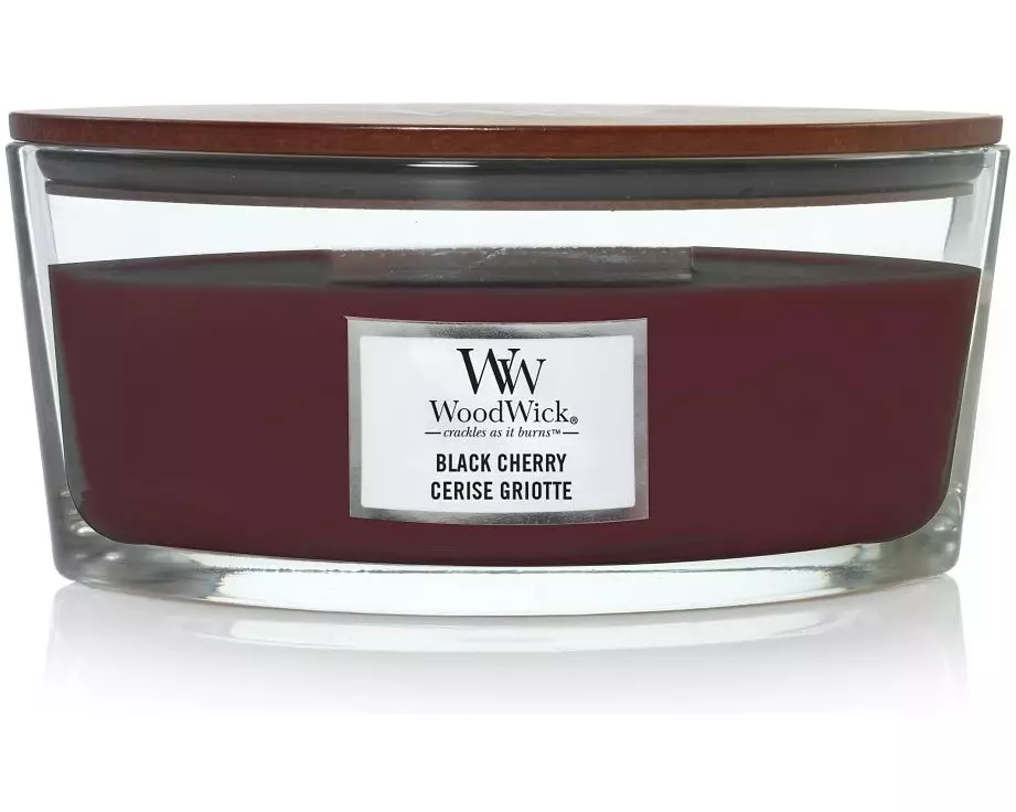 Woodwick Duftkerze Black Cherry Ellipse