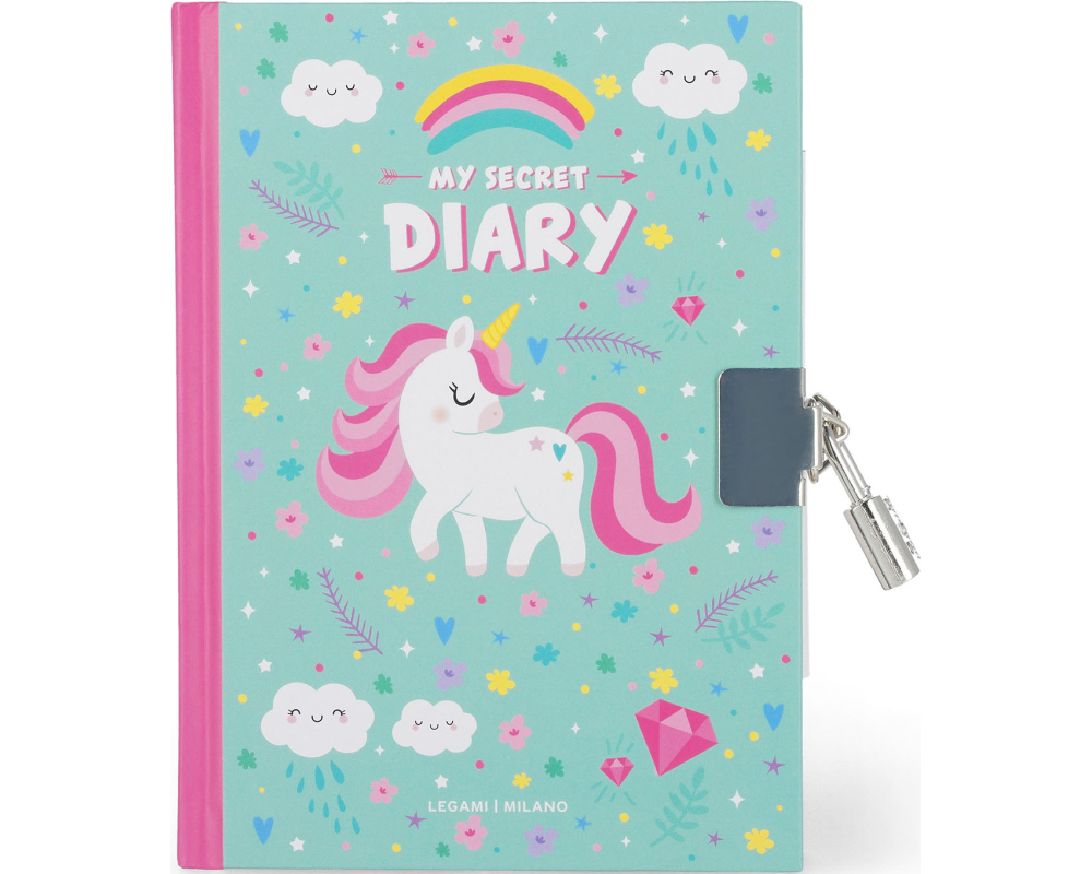 LEGAMI Tagebuch 15.5x11cm DIA0011 Einhorn, blanko