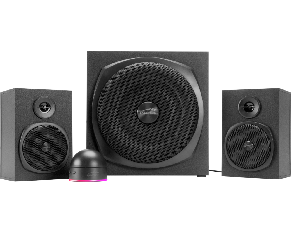 SPEEDLINK GRAVITY LT 2.1 SL-820009-BK Subwoofer System, Black