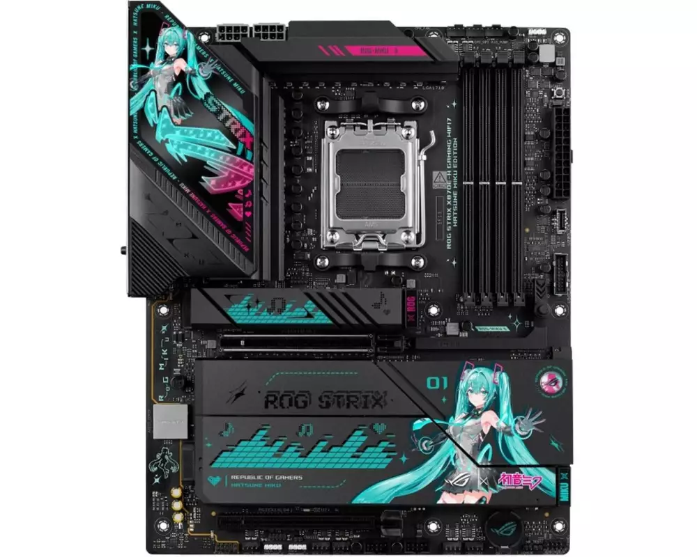 ASUS ROG Mainboard STRIX X870E-H GAMING WIFI7 Hatsune Miku Edition