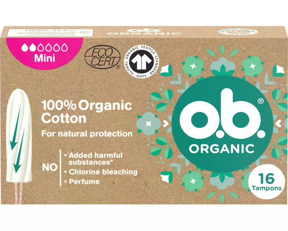 o.b. Tampons Organic Mini 16 Stück