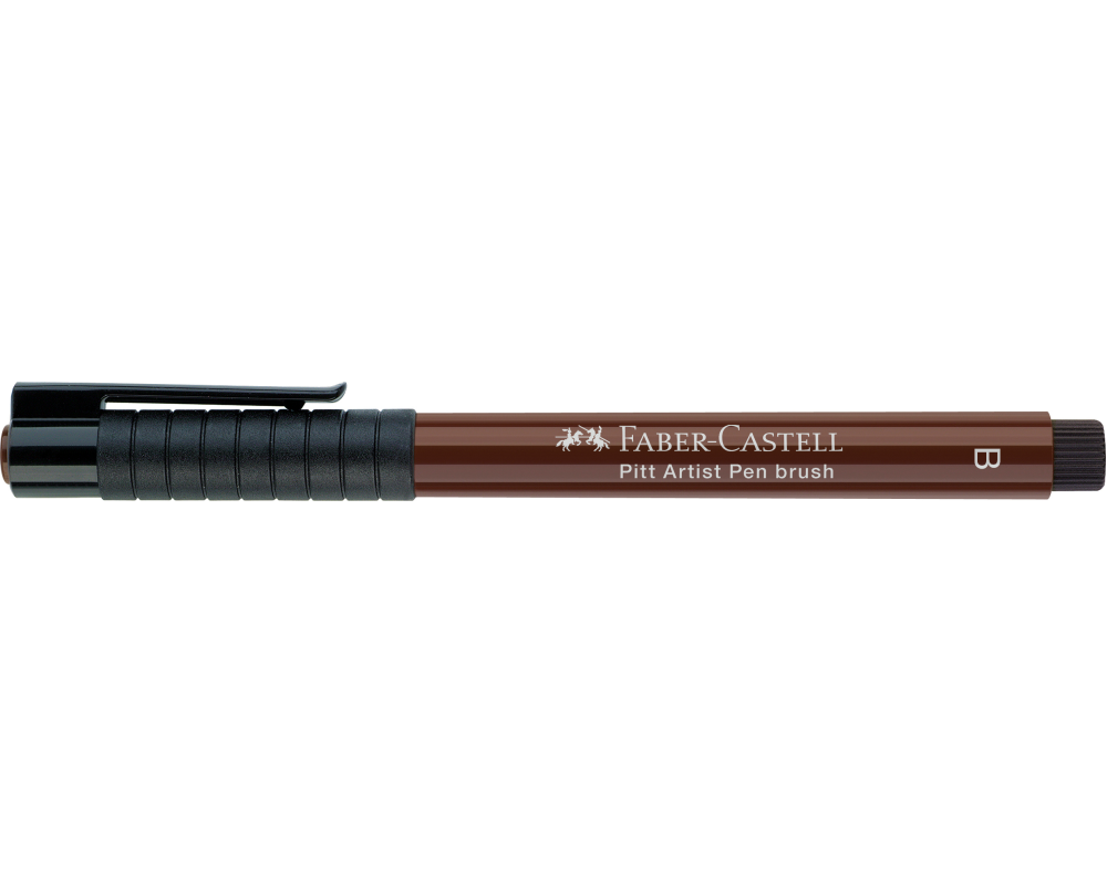 FABER-CASTELL Pitt Artist Pen Brush 2.5mm 167475 sepia dunkel