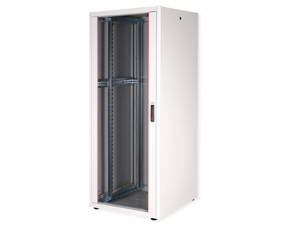 ROLINE 19-Zoll Netzwerkschrank Basic 42 HE, 800x800 BxT Glastür grau