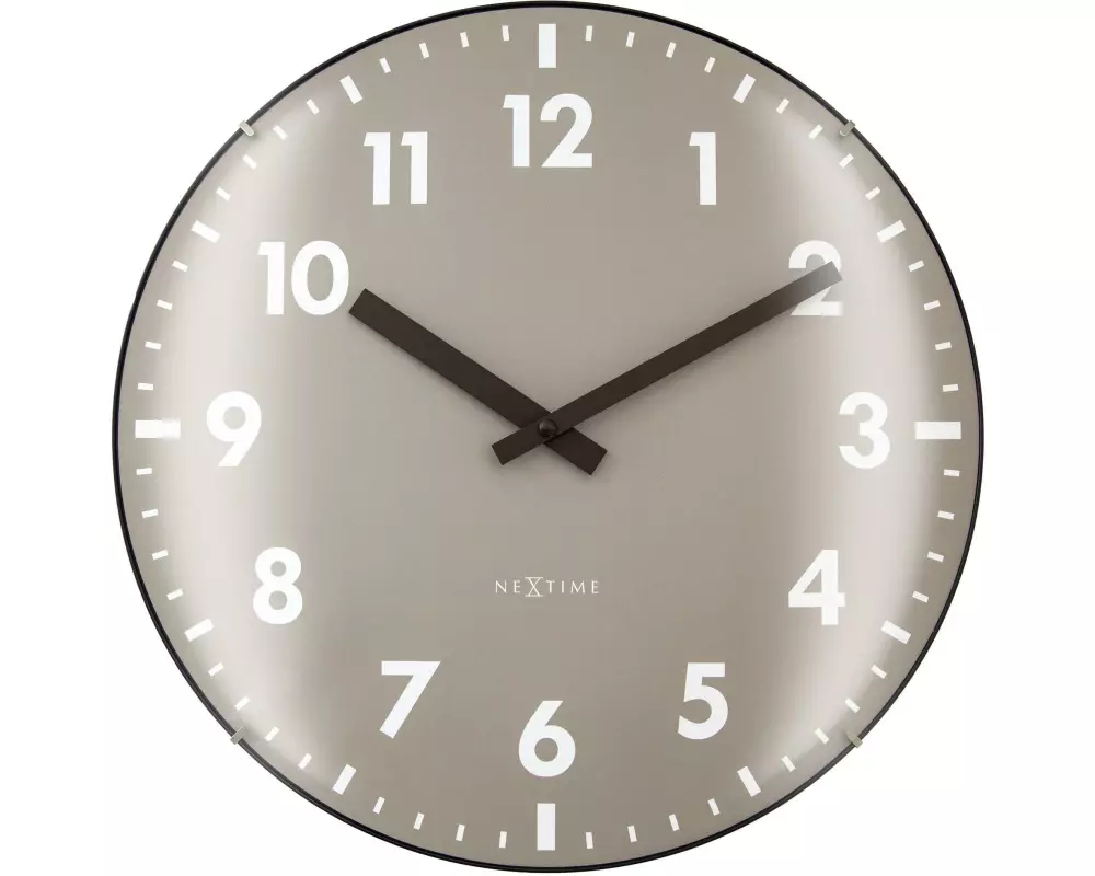 NeXtime Wanduhr Duomo Ø 35 cm, Beige
