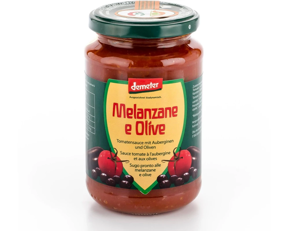 Vanadis Sauce Tomaten Melanzane e olive, Demeter 340 g