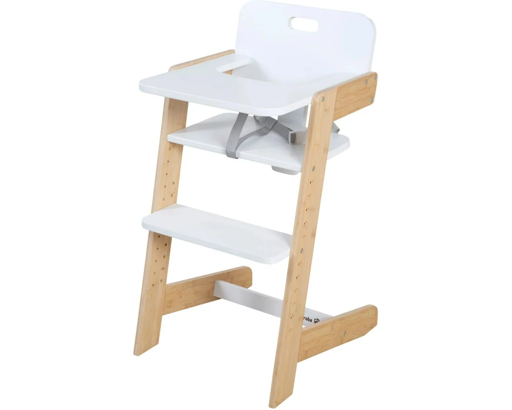 roba Treppenhochstuhl Nature Up Hellbraun/Weiss