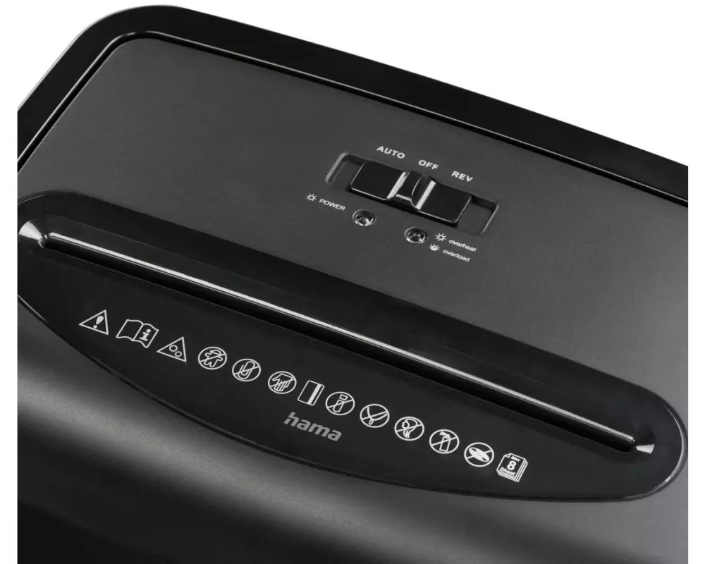 Hama Aktenvernichter Prime M80 P-5, 9 Seiten