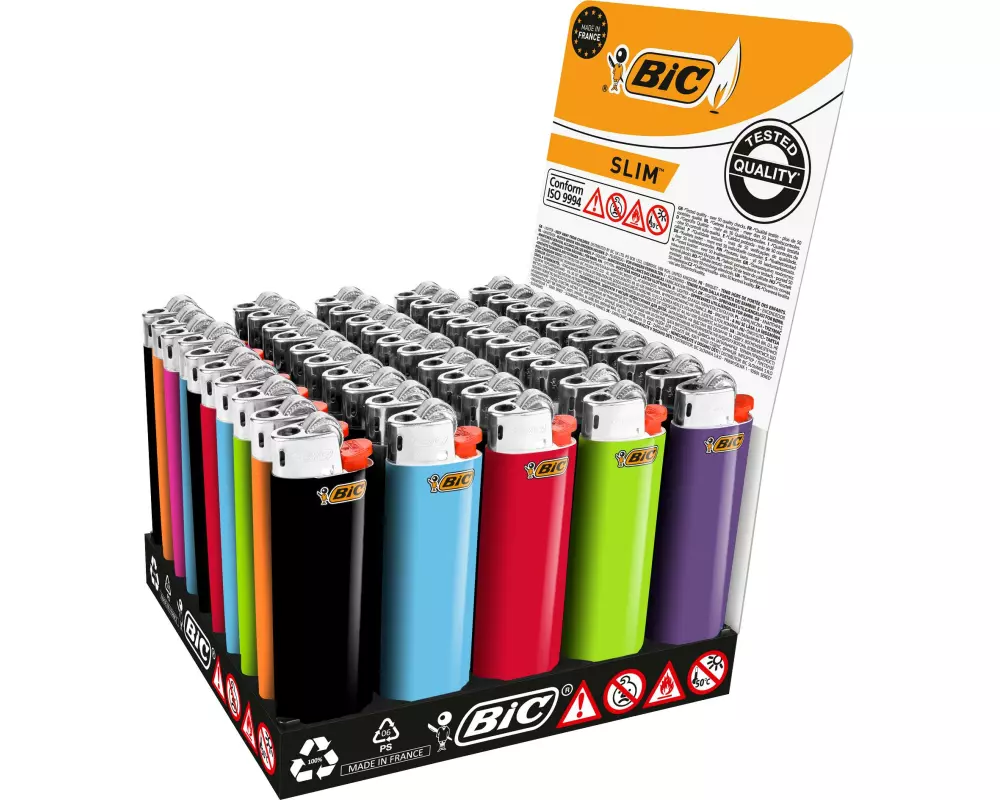 BIC Feuerzeug Slim J23 Assortiert
