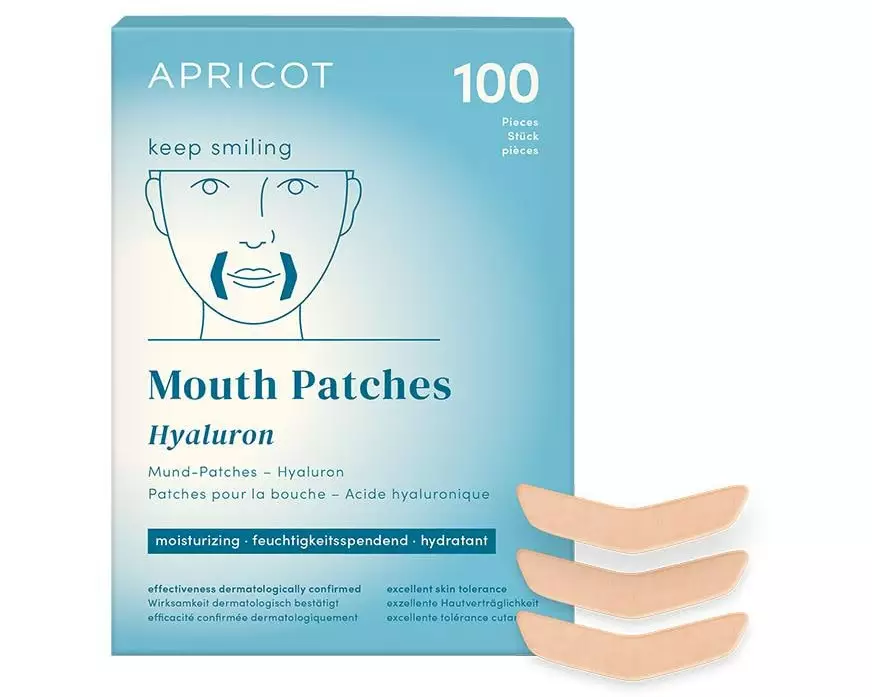 Apricot Mund Patches mit Hyaluron 100 Stück