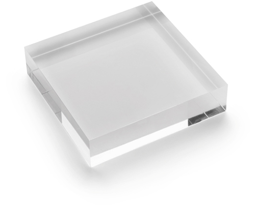 DEFLECTO Acrylblock 100x25mm AB325 transparent poliert