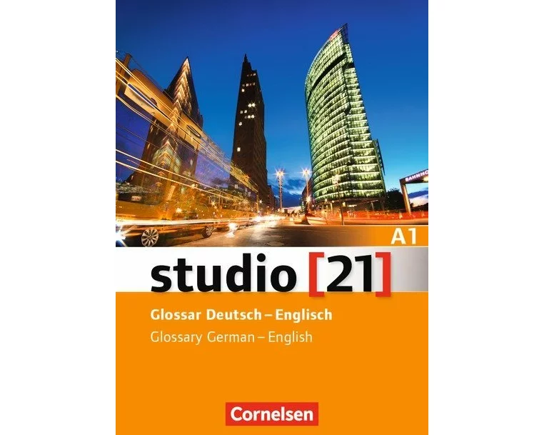 Studio [21], Grundstufe, A1: Gesamtband, Glossar Deutsch-Englisch