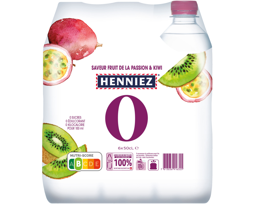 HENNIEZ 0 Passionsfrucht-Kiwi 12396747 50 cl, 6 Stk.