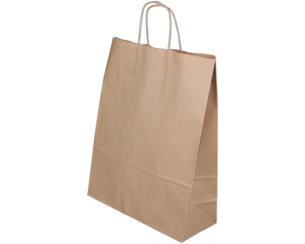 ELCO Tragetasche 320x130x410mm 84104.25 mit Kordel, braun 50 Stück