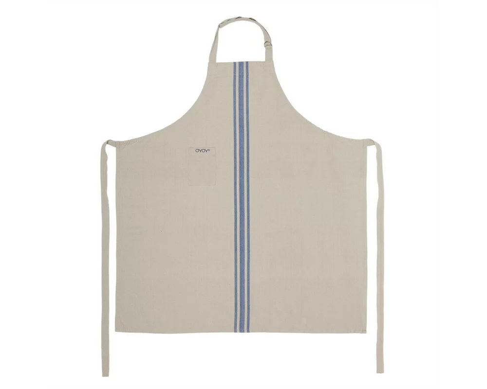 OYOY Kochschürze Linu Beige/Blau