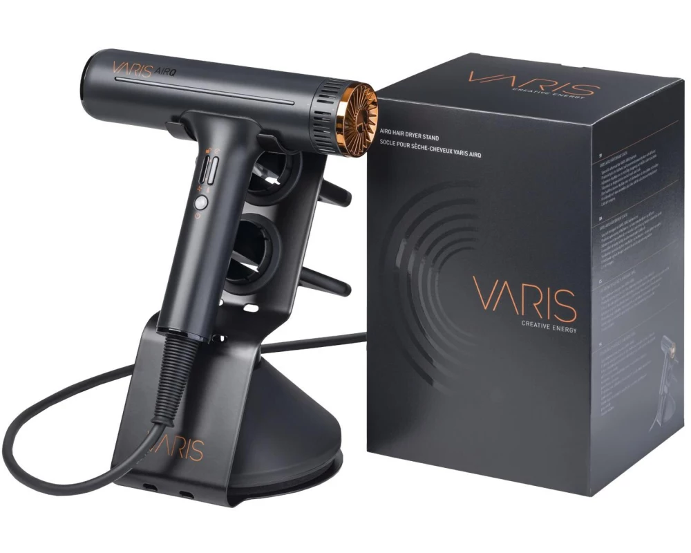 varis AirQ Stand Fönhalterung Kunststoff Weiss