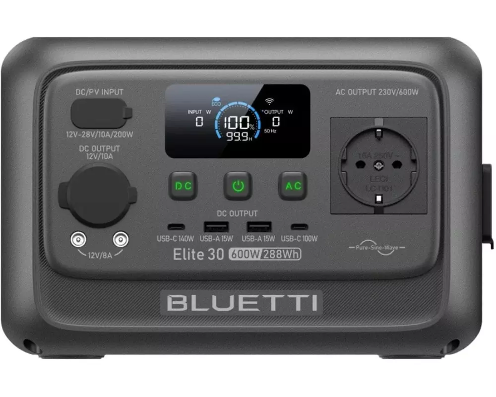 BLUETTI Power Station Elite 30 V2 600W
