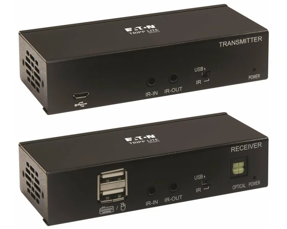 EATON TRIPPLITE DisplayPort, to, HDMI, over, Cat6, Extender, Kit, KVM, Support, 4K, 60Hz, 4:4:4, USB, PoC, HDCP, 2.2, 230ft, TAA