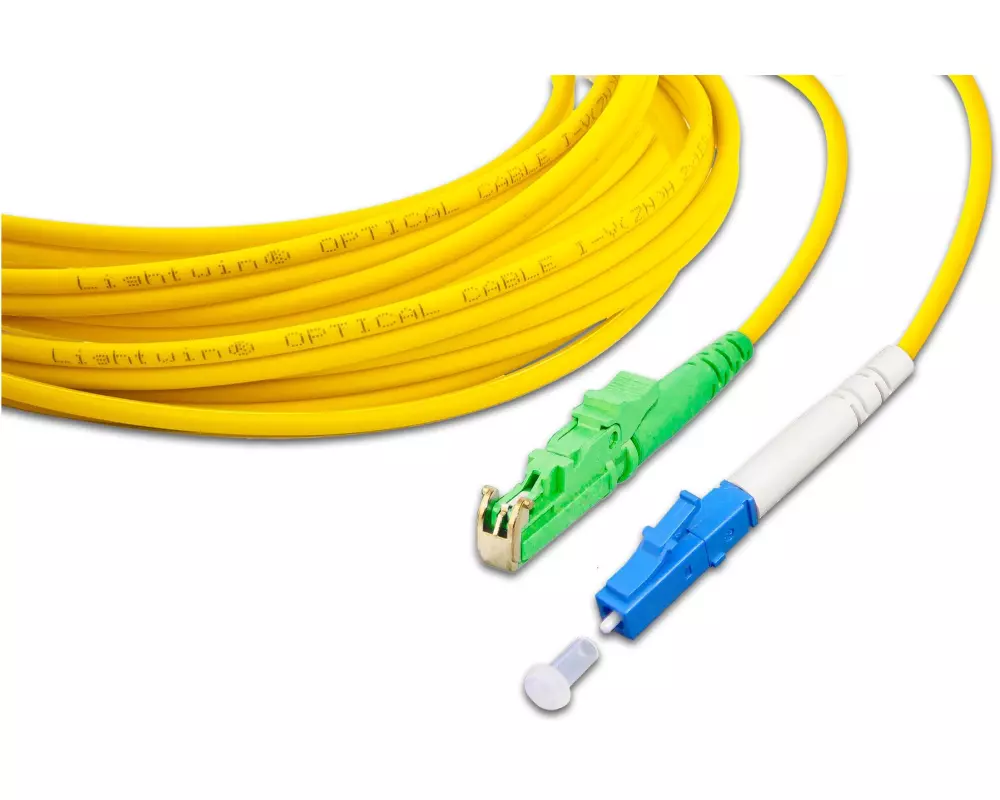 Lightwin LWL-Patchkabel Singlemode, LSH/APC – LC, OS2, Simplex, 1 m