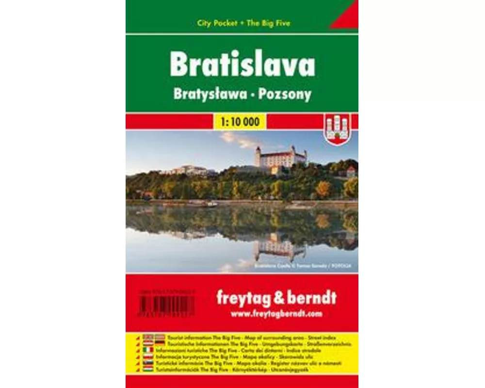 Bratislava, Stadtplan 1:10.000, City Pocket + The Big Five