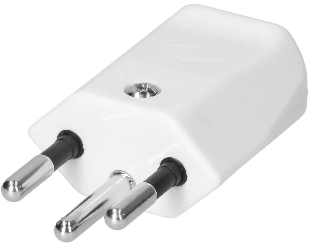 Max Hauri Stecker Typ 12, 3-polig Weiss