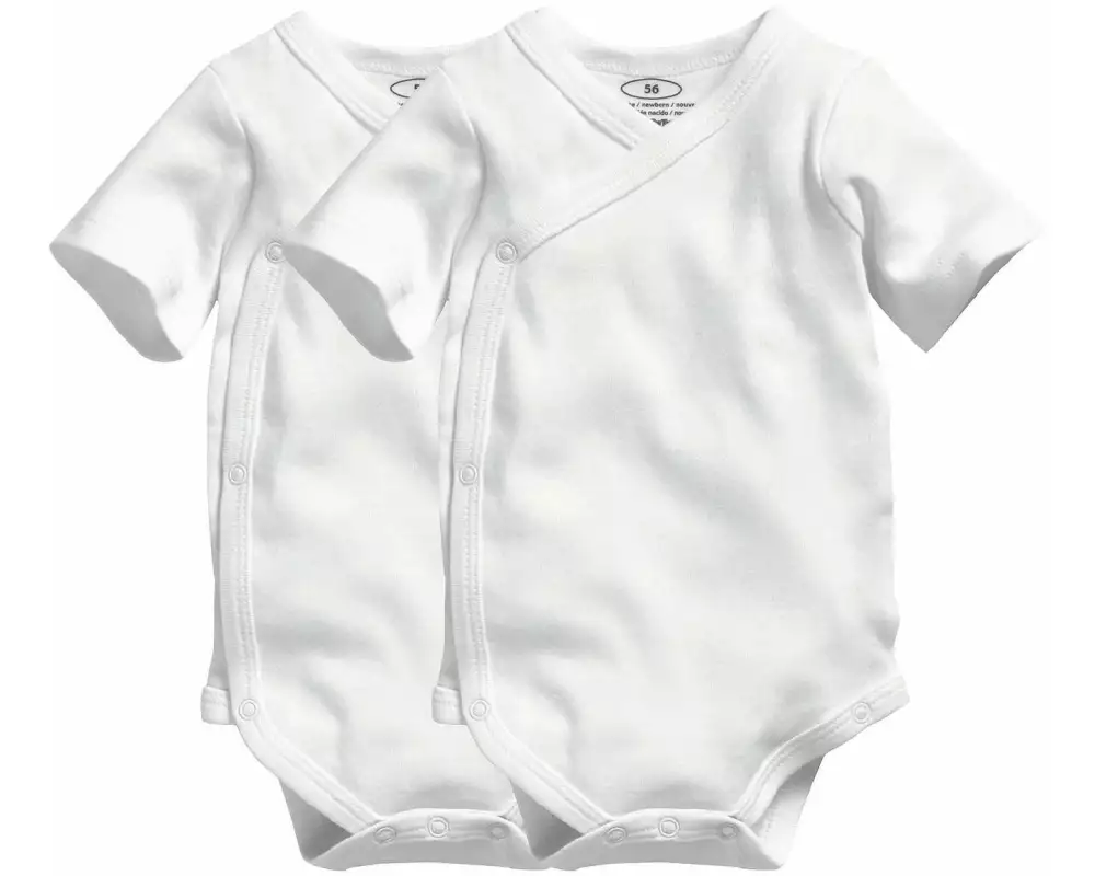 Playshoes Kurzarm-Wickelbody 2er Set Gr. 56