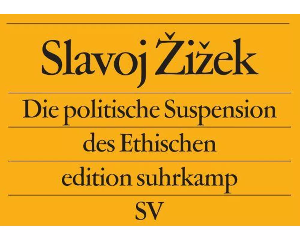 Die politische Suspension des Ethischen