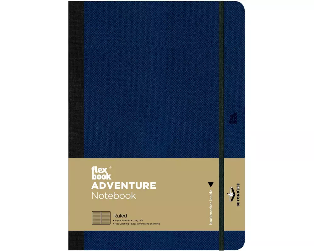 Flexbook Adventure Notebook 17 x 24 cm, Liniert, Royal Blue