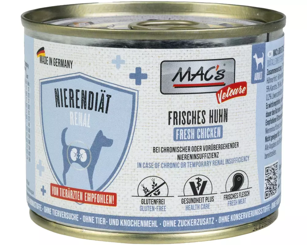 MAC's Vetcare Nassfutter Nierendiät Huhn 200 g