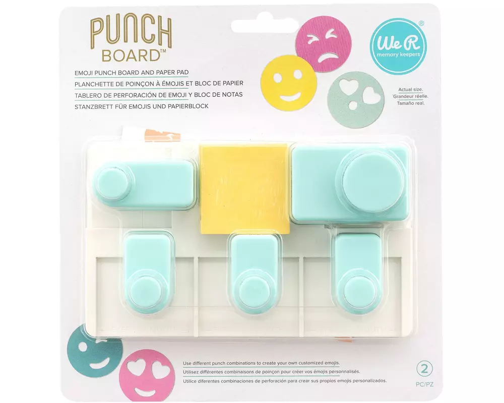 We R Memory Keepers Motivstanzer Emoji, 2 Stück