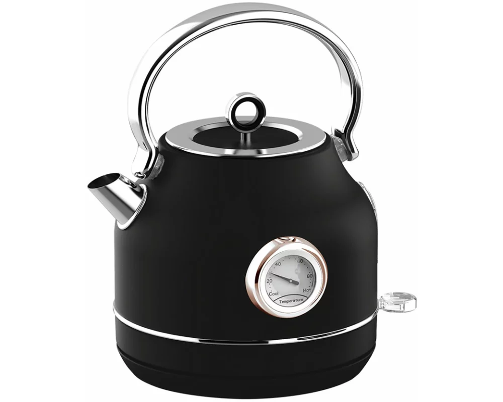 Berlinger Haus Wasserkocher mit Thermostat 1.7L Black Rose Collection