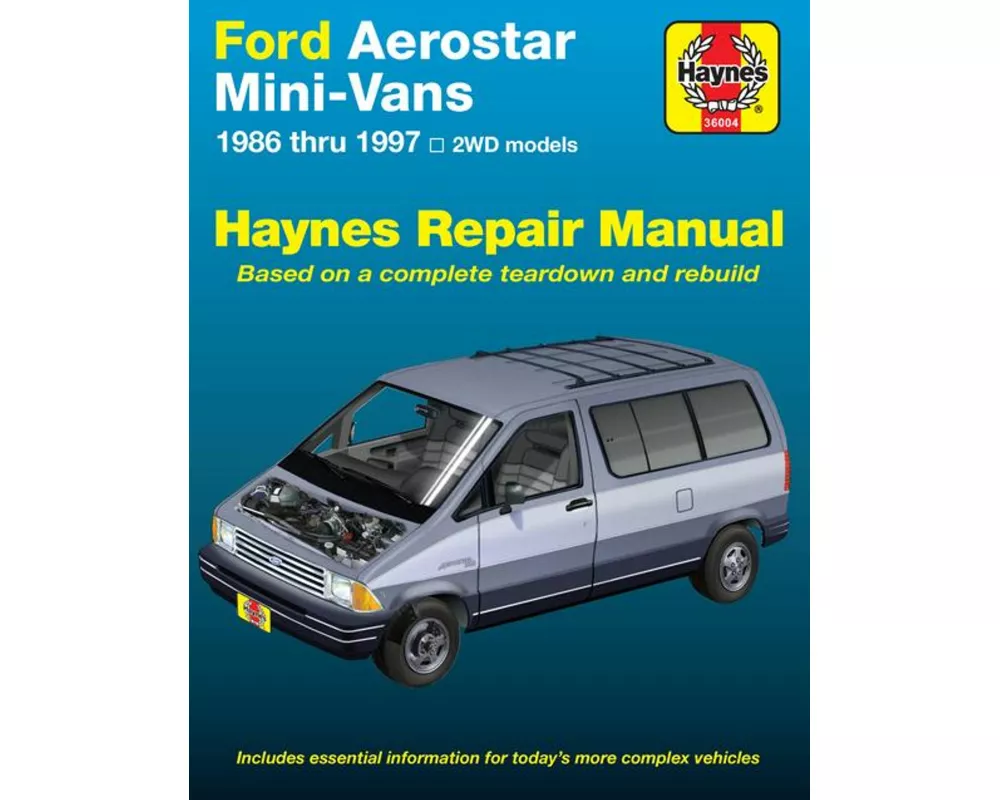Ford Aerostar Mini-vans (1986-1997) with two wheel drive Haynes Repair Manual (USA)