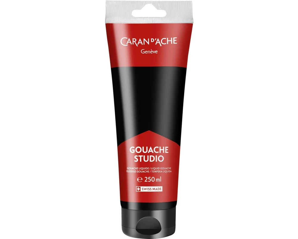 Caran d'Ache Wasserfarbe Gouache Studio 250 ml, Schwarz