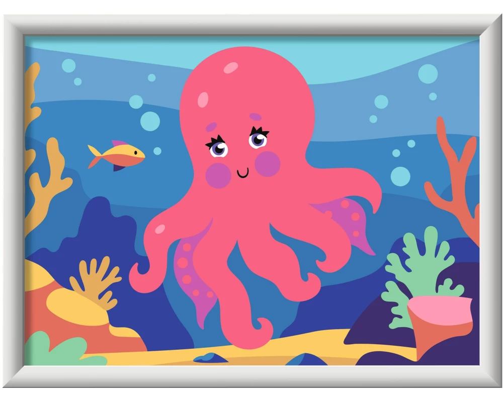 Ravensburger Malen nach Zahlen Malset Oktopus