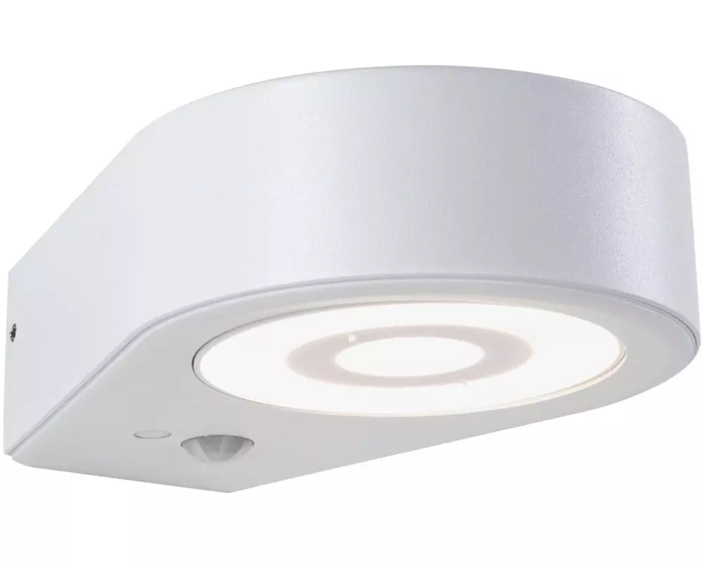 Paulmann LED Aussenwandleuchte Silma Bewegungsmelder Weiss