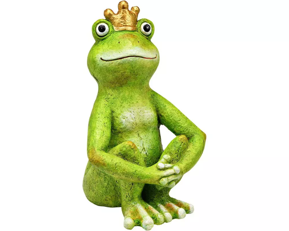 G. Wurm Dekofigur Froschkönig 34 cm