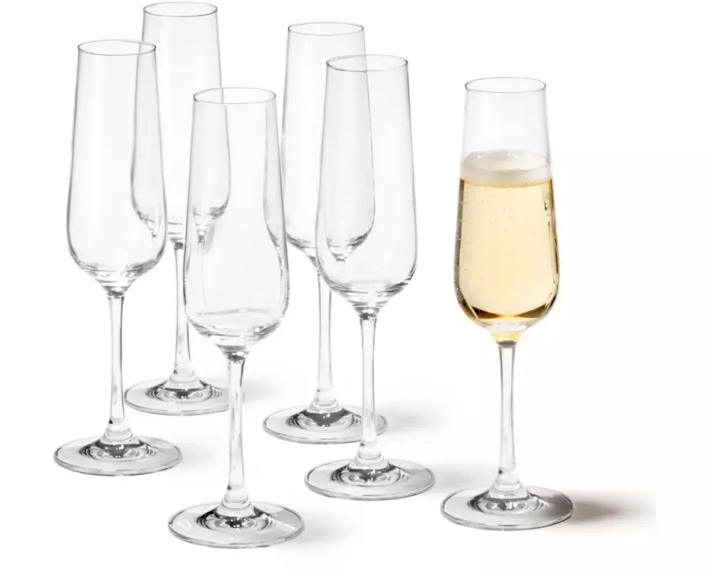 Leonardo Sektglas Tivoli 210 ml, 6 Stück, Transparent