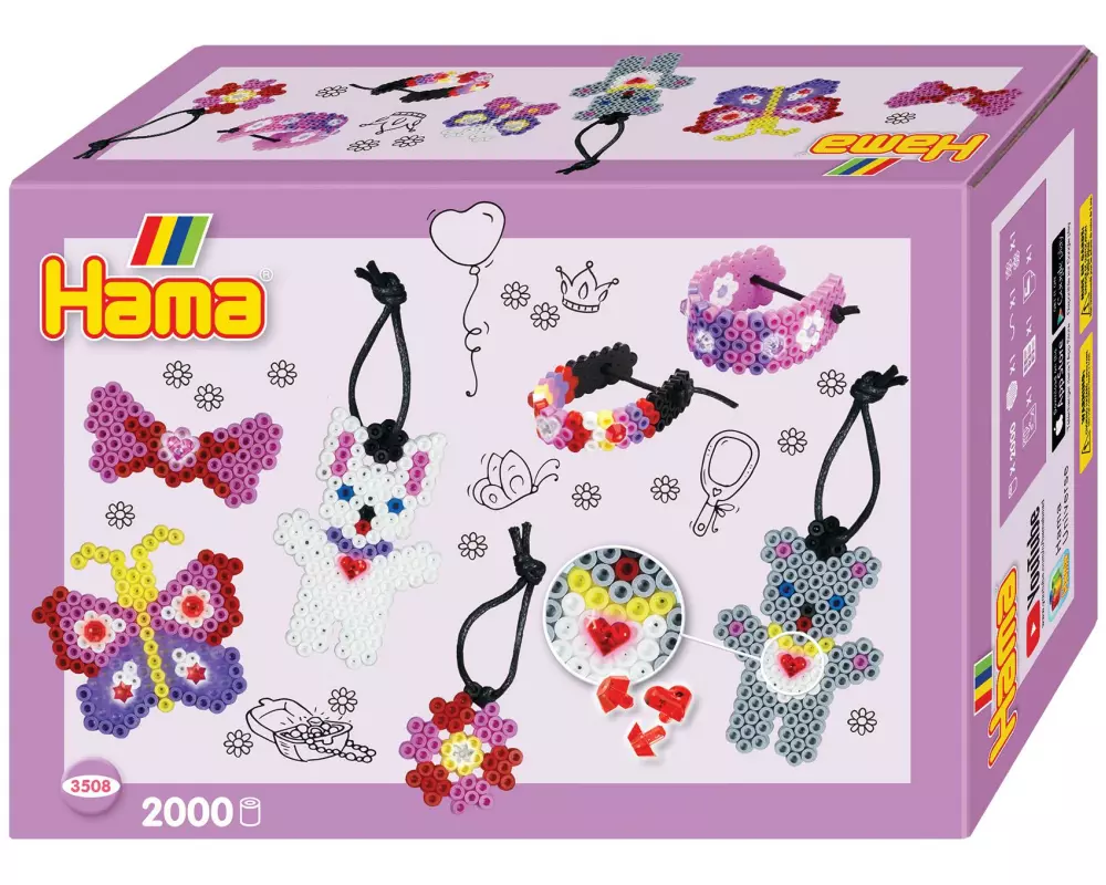 Hama Bügelperlen-Set Modeschmuck 2000 Stk. Midi Mehrfarbig