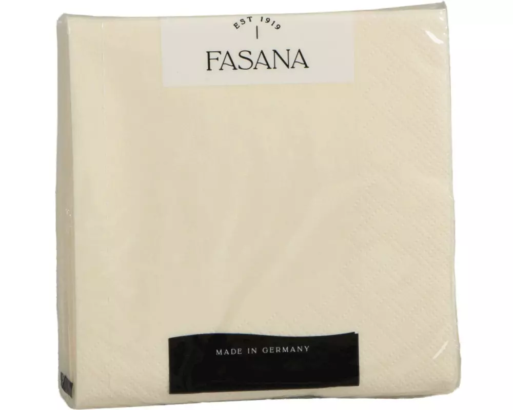 ELCO Cocktailservietten Uni, Crème, 24 x 24 cm, 20 Stück