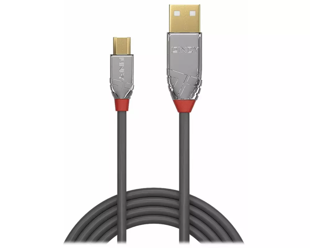 LINDY Cromo Line USB Cable, USB 2.0, USB/A-MicroB M-M, 5m