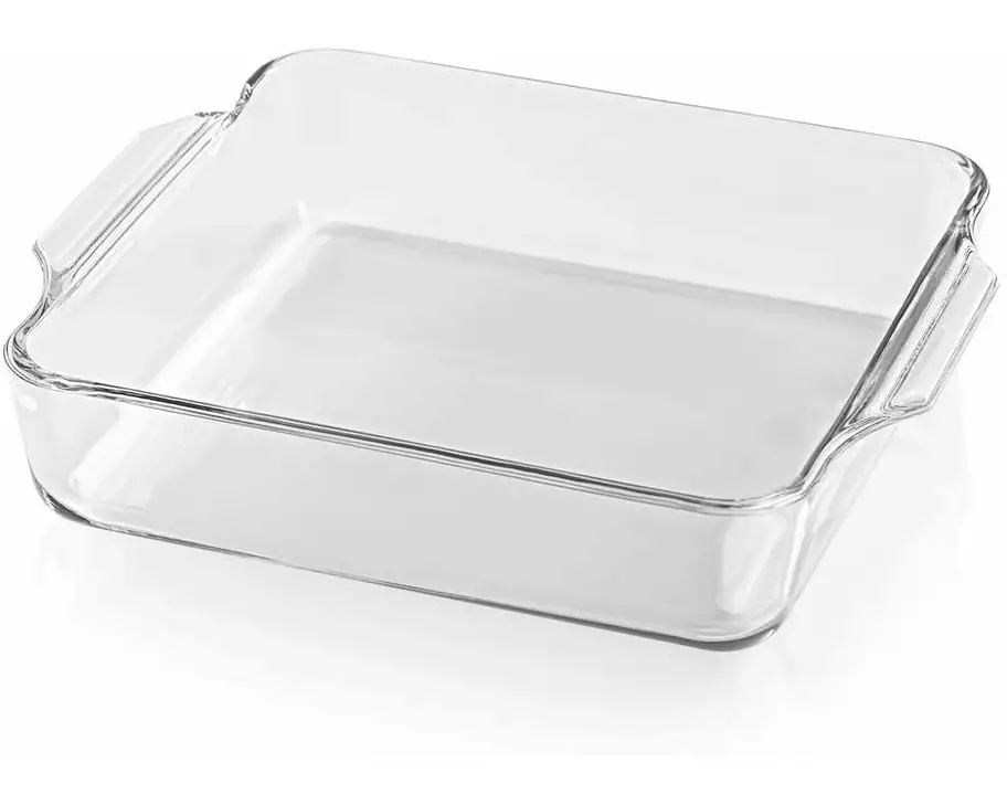 GOURMETmaxx Auflaufform für Heissluft-Fritteusen Eckig, Transparent,