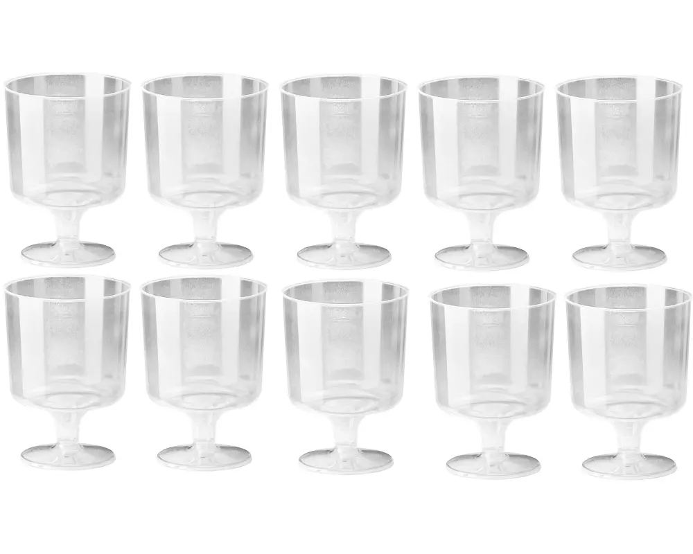 Weita Einweg-Weinglas 200 ml 10 Stück, Transparent