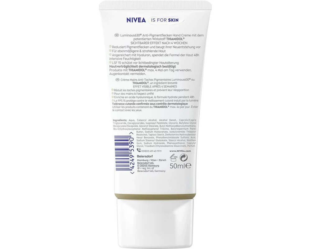 NIVEA Luminous Anti-Pigmentflecken Hand Creme 50 ml