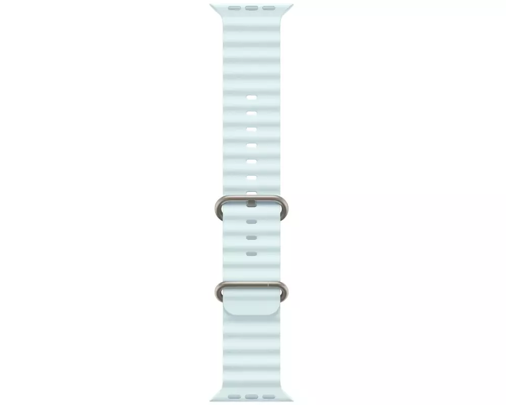 Apple Ocean Band 49 mm Kristallblau/Grau