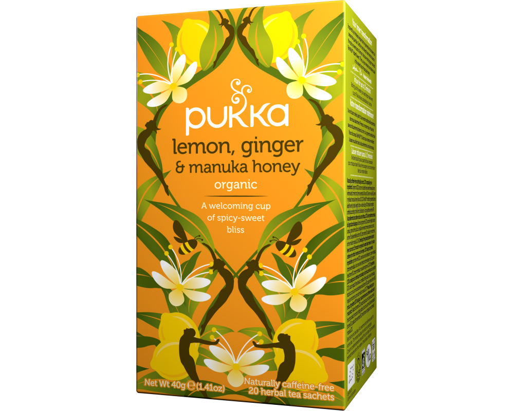 PUKKA Lemon, Ginger, Manuka-Honey 4091010 Bio Kräutertee 20 Beutel